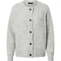 Selected Slwlulu Ls Knit Short Cardigan Noos - Grey - L