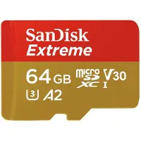 SanDisk Extreme 64GB microSDXC UHS-I Memory Card