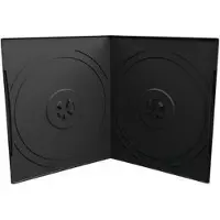 MediaRange BOX10-2, DVD-kotelo, 2 levyt, Musta, Muovi, 120 mm, 125 mm