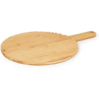 Sagaform Nature bambu pyöreä leikkuulauta kahvoilla Ø 30 cm