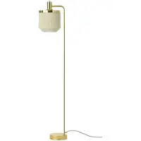 Warm Nordic Fringe lattiavalaisin Cream white, messinkipinnoitettu teräs