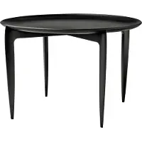 Fritz Hansen Taitettava tarjoilupöytä Ø 60 cm Musta