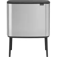 Brabantia Bo Touch Bin roska-astia 11 + 23 L, matta teräs