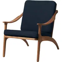 Warm Nordic Lean Back nojatuoli, tiikki - graniitinharmaa