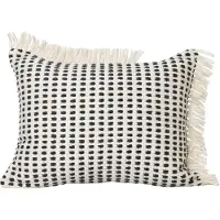 Ferm Living Way tyyny, 70 x 50 cm, luonnonvalkoinen - tummansininen
