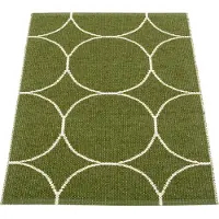 Pappelina Boo matto 70x100 cm dark olive / vanilla