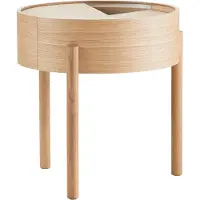 Woud Arc sivupöytä, öljytty tammi
