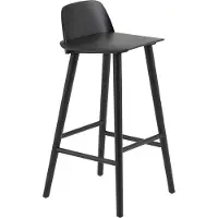 Muuto Nerd baarituoli, 75 cm, musta