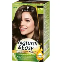 Schwarzkopf Natural & Easy Hair Color 570 Äkta Kastanj Mellanbrun
