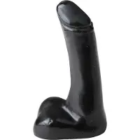 All Black Realitinen dildo, musta, pieni koko
