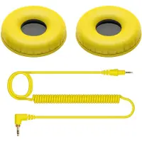 Pioneer DJ HC-CP08 Korvatyynyt kuulokkeille HDJ-CUE1-HDJ-CUE1BT Keltainen Yellow