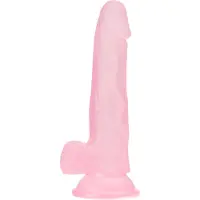 Baseks Jellies Aidonkaltainen Imukuppidildo 19 cm - Pink
