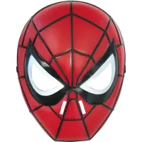 Rubies Spiderman 1/2 Mask - Multi/patterned - ONE SIZE