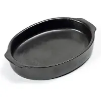 Serax Pure ovaali uunivuoka L Black