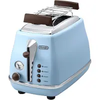 De'Longhi Icona Vintage leivänpaahdin - DELONGHI CTOV 2103.AZ - 2 paikkaa - 6 asentoa - Sininen ja ruskea