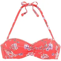 Sunseeker Bikinitoppi 'Ditsy' oranssinpunainen