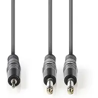 Nedis 2 x 6.35 mm uros - 3.5 mm uros stereoaudiokaapeli