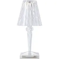 Kartell - Battery Pöytävalaisin Kristalli Kartell