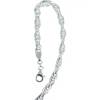 None Hopeinen kierretty ranneketju 5mm R115/19