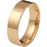 Kohinoor 903-528 6mm kultasormus, flakka 14k kulta 15½