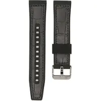 Seiko 5 Sports sarjan musta silikoni-nahkaranneke 22mm R046012N0