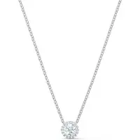 Swarovski Ketju 'Una' hopea / läpinäkyvä