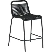 Kave Home Lambton-baarijakkara musta K 62 cm
