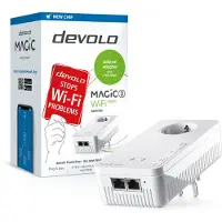 Devolo Magic 2 WiFi next Powerline – a set for a home Internet network via a socket with Wi-Fi and 2 Gigabit LAN ports (8610)
