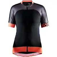 Craft Block Jersey Naisten musta/oranssi