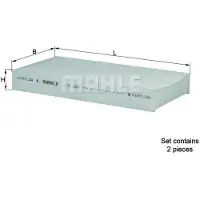 MAHLE ORIGINAL Raitisilmasuodatin LA 122/S