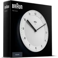Braun - Seinäkello Ø 20 cm Valkoinen