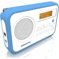 Sangean Kantava Digitaalinen Vastaanotin - - PR-D18 - Stereo FM/AM - Kiiltävä Sininen - Johdollinen