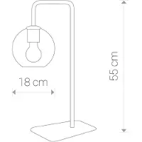 Lyora Monaco pöytävalaisin E27 55cm musta