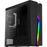 Aerocool Bolt, Midi Tower, PC, Musta, ATX, mikro ATX, Mini-ITX, Akryyli, Pelaaminen (ACCM-PV15012.11)