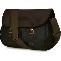 Barbour Wax Leather Tarras Crossbody - Green - ONE SIZE
