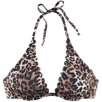 LASCANA Bikinitoppi 'Lexa' beige / vaaleanruskea / tummanruskea