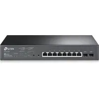 TP-LINK Omada SG2210MP - Hallittava 10-porttinen gigabittikytkin, musta