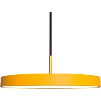 UMAGE Led riippuvalaisin Asteria medium, himmennettävä, Keltainen/oranssi, Olohuone/ruokailutila, Alumiini, Design