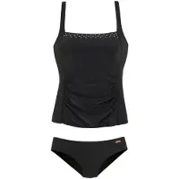 LASCANA Tankini musta / valkoinen
