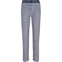 Tom Tailor Pyjamahousut tummansininen / valkoinen