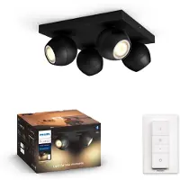 Philips Hue Buckram spottivalo 4x5W (musta)