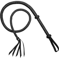 Rimba Tekonahkainen Ruoska 155 cm - Black