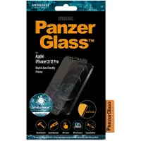 PanzerGlass iPhone 12/12 Pro Case Friendly antibakteerinen Privacy näytön suojalasi, musta