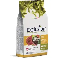 Exclusion Mono Protein Mediterraneo kuivaruoka isojen rotujen koirille naudanlihalla, L, 12 kg