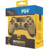 Steelplay MetalTech -langaton peliohjain, kultainen, PS4 / PS3 / PC