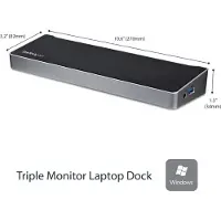 StarTech.com USB 3.0 - - Kolmoisnäyttö - 4K - Kannettavalle tietokoneelle - Musta