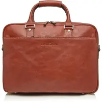 Castelijn & beerens Verona Laptop Bag 15.6" Single Zip - Brown - 41X7X30CM