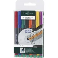 Faber-Castell - Marker Multimark permanent F wallet (8 pcs) (151309)