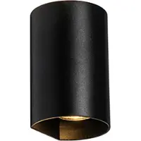 QAZQA Pyöreä design-seinävalaisin musta - Sabbir