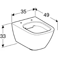 Geberit Smyle Square 5658161 seinä-WC